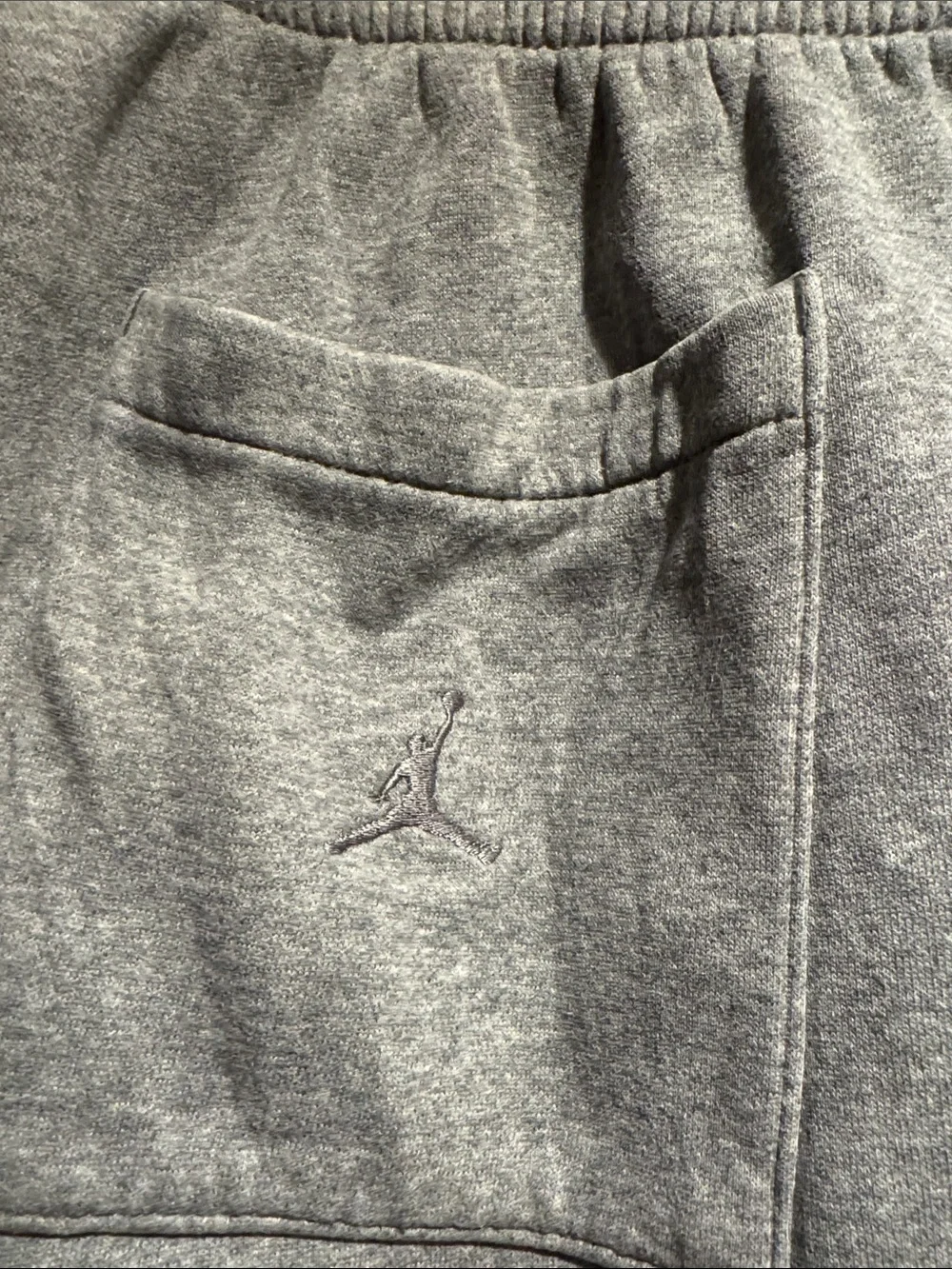 Jordan Men's Gray 'Flight' Fleece Athletic Shorts men Large